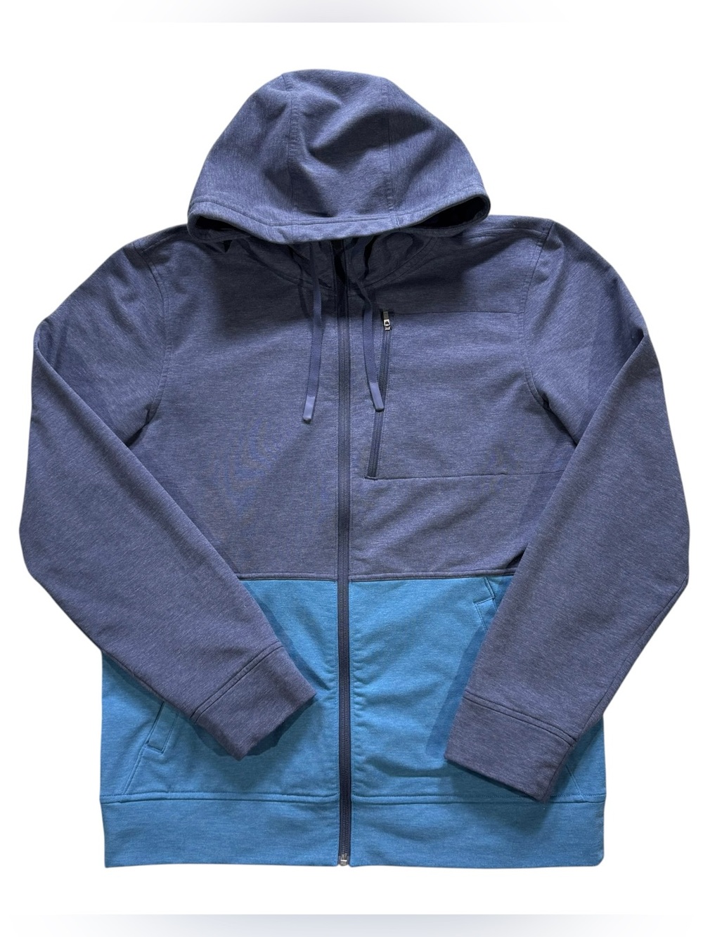 Outdoor Research Full Zip Fleece Hoodie Men’s Size Medium Jacket Two Tone Blue